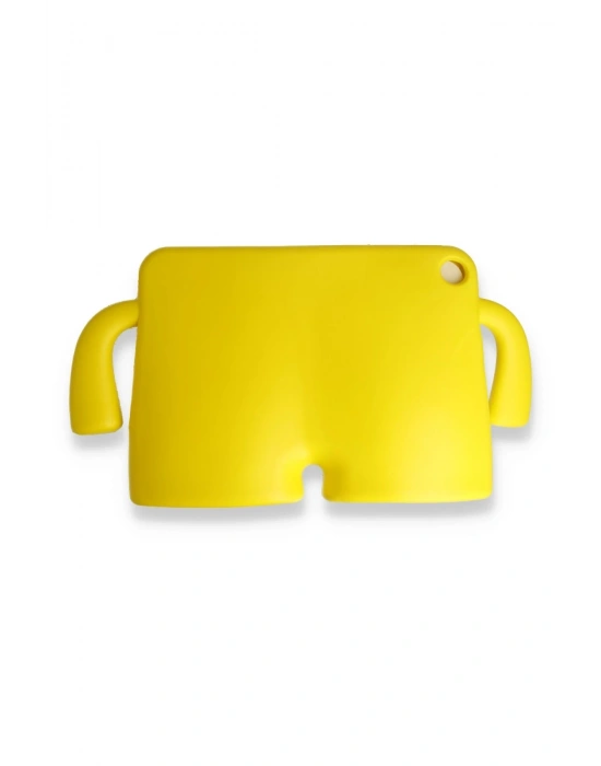 Newface iPad Pro 11 (2021) Kılıf Karakter Tablet Silikon - Sarı