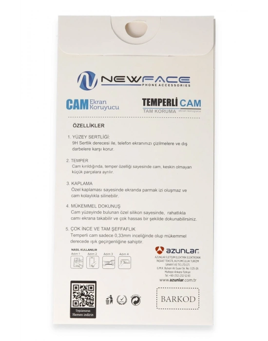 Newface iPhone 11 3D Antistatik Cam Ekran Koruyucu