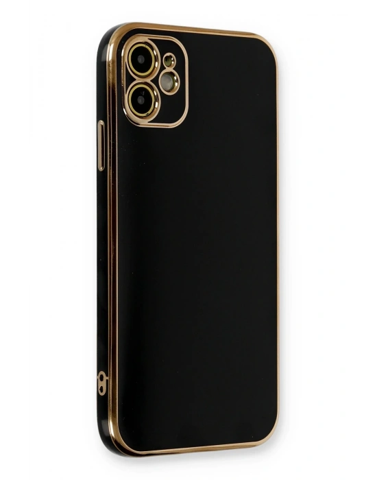 Newface iPhone 11 Kılıf Volet Silikon - Siyah