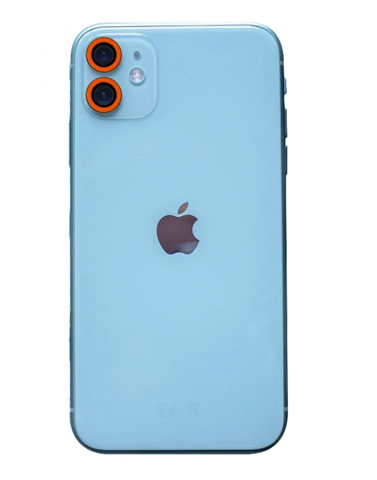 Newface iPhone 11 Neon Fosforlu Kamera Lens - Turuncu