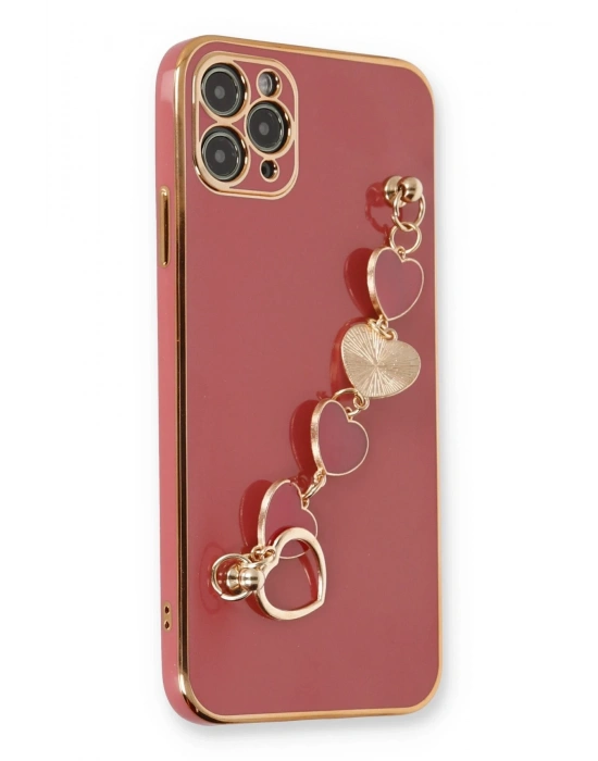 Newface iPhone 11 Pro Kılıf Esila Silikon - Kırmızı