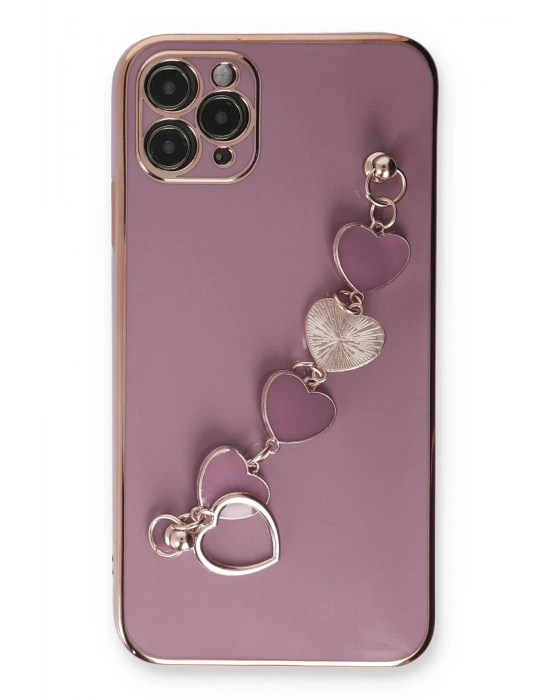 Newface iPhone 11 Pro Kılıf Esila Silikon - Mor