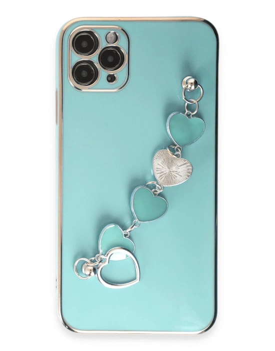 Newface iPhone 11 Pro Kılıf Esila Silikon - Su Yeşili