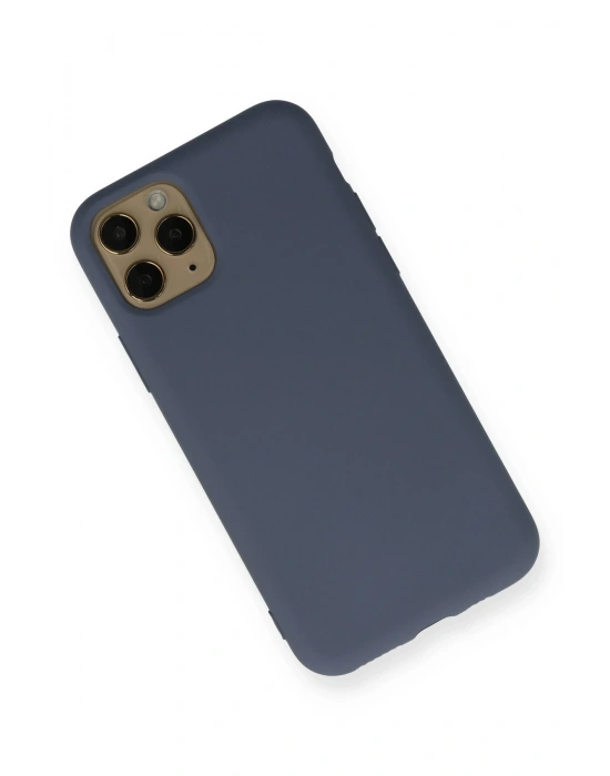 Newface iPhone 11 Pro Kılıf Nano içi Kadife Silikon - Gri