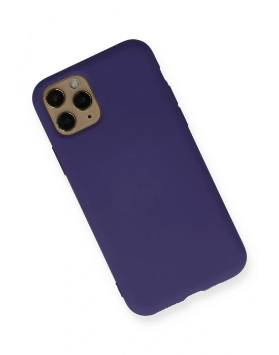 Newface iPhone 11 Pro Kılıf Nano içi Kadife Silikon - Mor