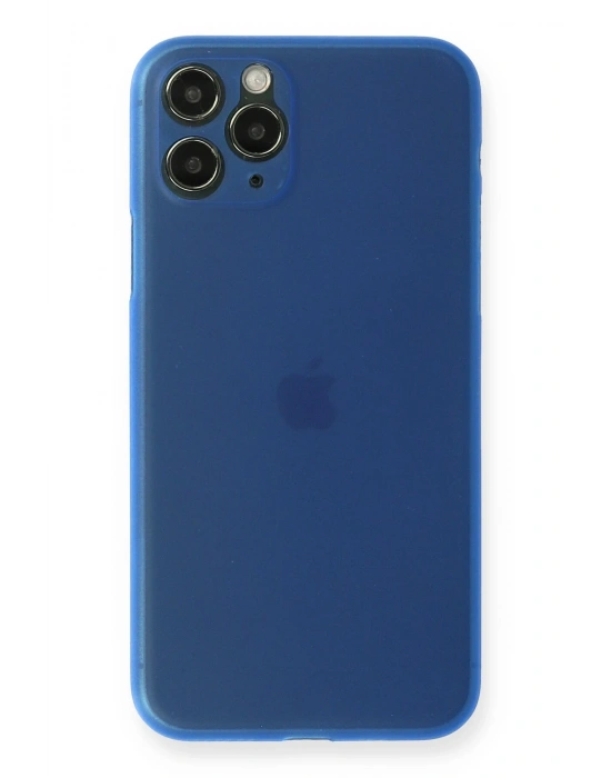 Newface iPhone 11 Pro Kılıf PP Ultra İnce Kapak - Mavi