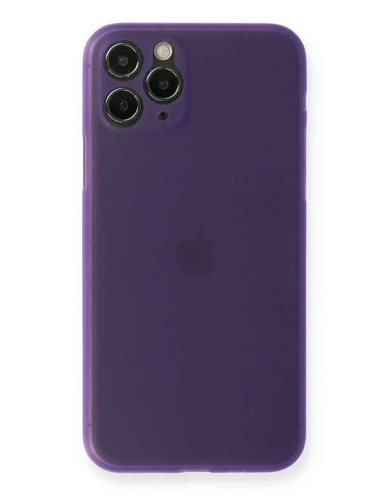 Newface iPhone 11 Pro Kılıf PP Ultra İnce Kapak - Mor