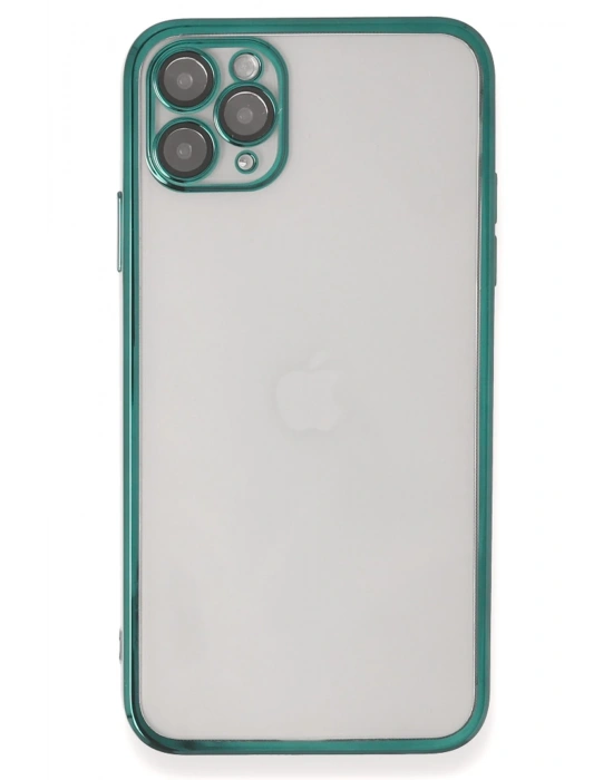 Newface iPhone 11 Pro Kılıf Razer Lensli Silikon - Yeşil