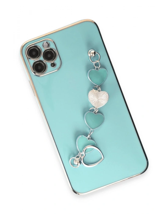 Newface iPhone 11 Pro Max Kılıf Esila Silikon - Su Yeşili