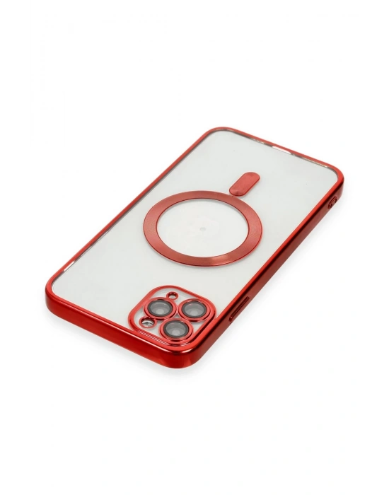 Newface iPhone 11 Pro Max Kılıf Kross Magneticsafe Kapak - Kırmızı