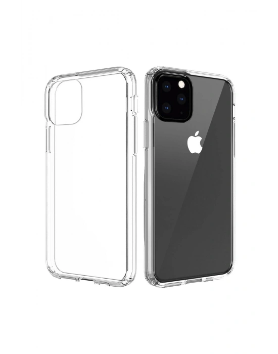 Newface iPhone 11 Pro Max Kılıf Lüx Şeffaf Silikon