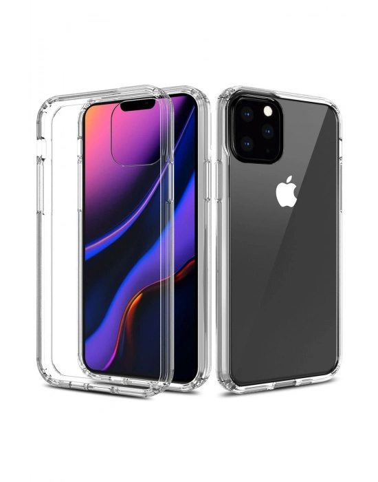 Newface iPhone 11 Pro Max Kılıf Lüx Şeffaf Silikon