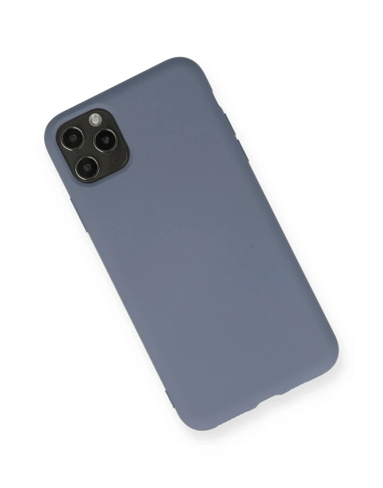 Newface iPhone 11 Pro Max Kılıf Nano içi Kadife Silikon - Gri