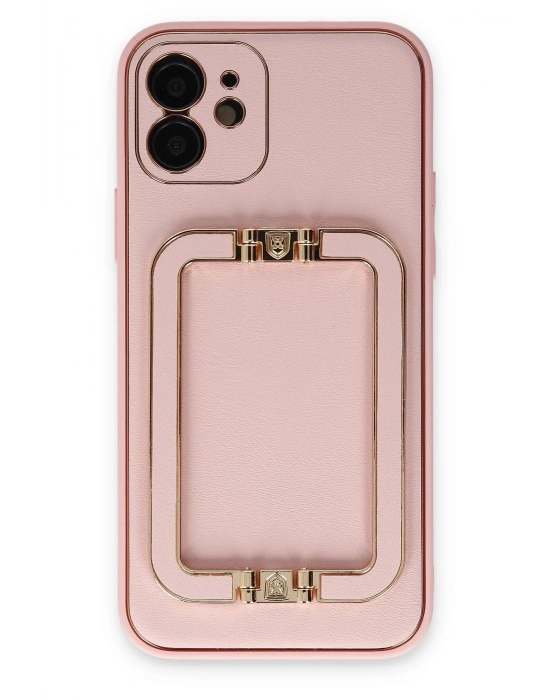 Newface iPhone 12 Kılıf Coco Elit Kapak - Pembe