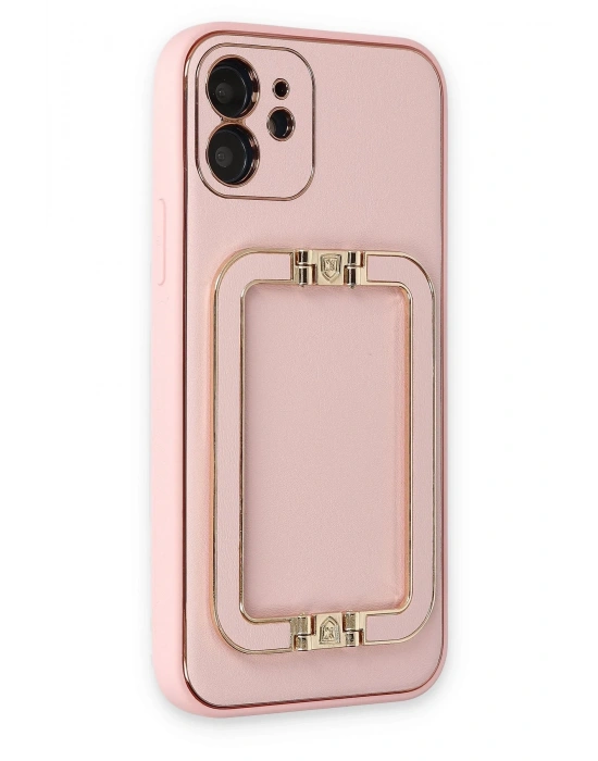 Newface iPhone 12 Kılıf Coco Elit Kapak - Pembe