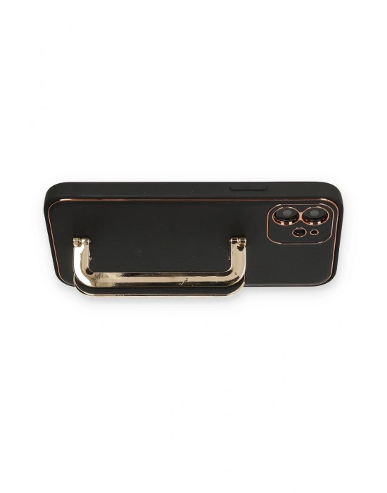 Newface iPhone 12 Kılıf Coco Elit Kapak - Siyah