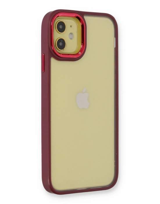 Newface iPhone 12 Kılıf Dora Kapak - Kırmızı