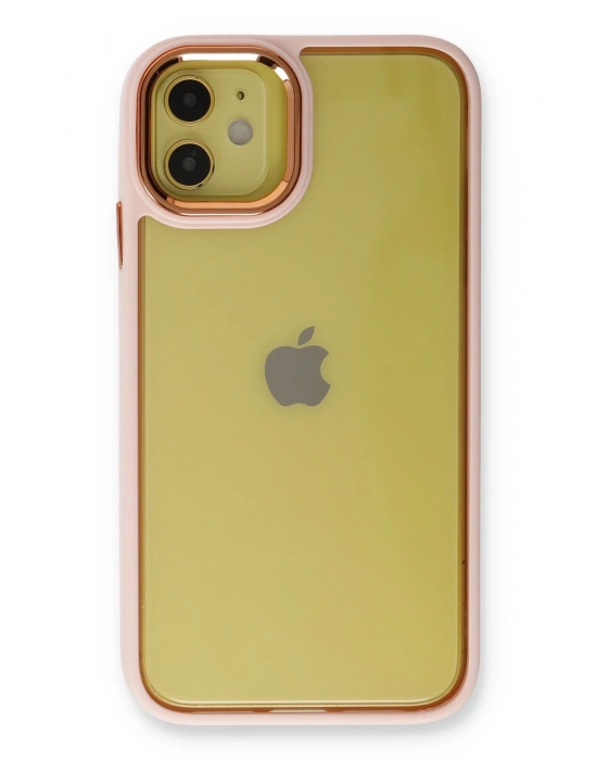 Newface iPhone 12 Kılıf Dora Kapak - Pudra