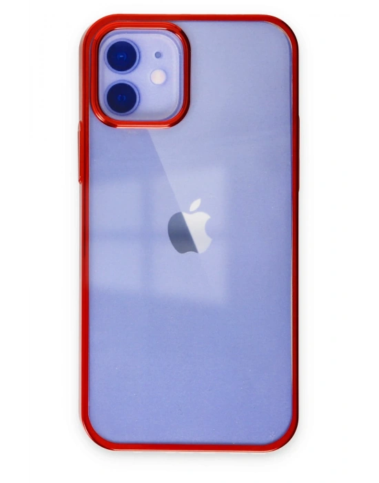 Newface iPhone 12 Kılıf Element Silikon - Kırmızı