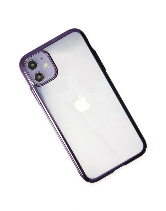 Newface iPhone 12 Kılıf Element Silikon - Mor