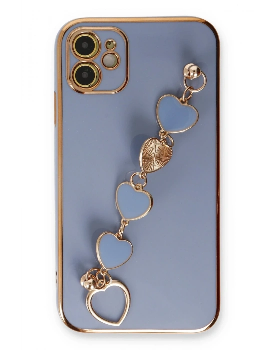 Newface iPhone 12 Kılıf Esila Silikon - Gri