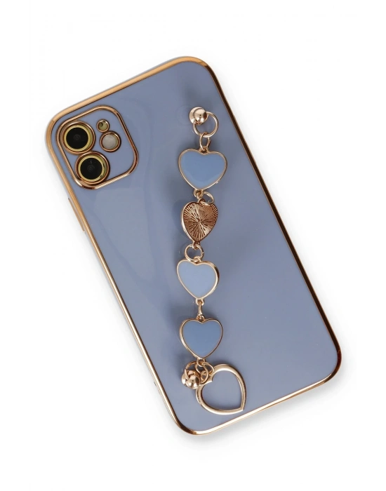 Newface iPhone 12 Kılıf Esila Silikon - Gri