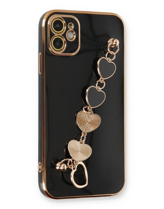 Newface iPhone 12 Kılıf Esila Silikon - Siyah