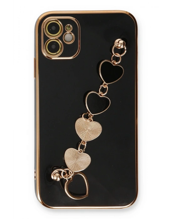 Newface iPhone 12 Kılıf Esila Silikon - Siyah