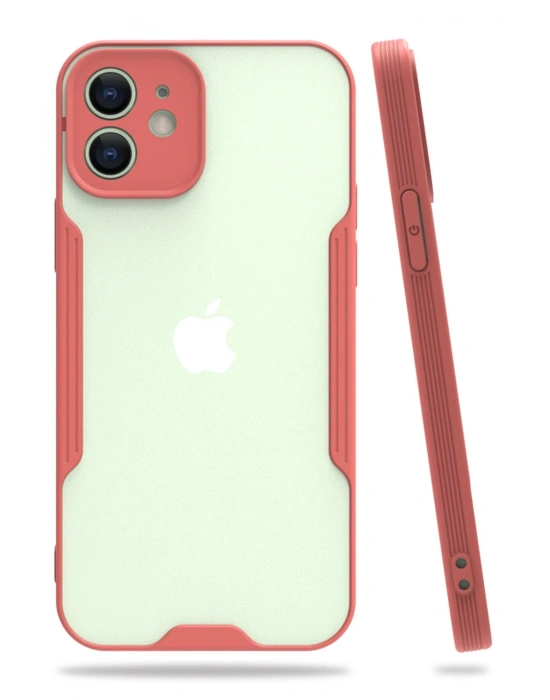 Newface iPhone 12 Kılıf Platin Silikon - Pembe