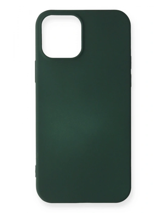 Newface iPhone 12 Mini Kılıf First Silikon - Koyu Yeşil