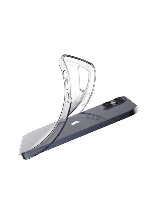 Newface iPhone 12 Mini Kılıf Lüx Şeffaf Silikon