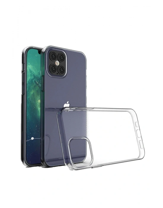 Newface iPhone 12 Mini Kılıf Lüx Şeffaf Silikon
