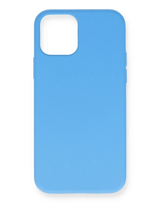 Newface iPhone 12 Mini Kılıf Nano içi Kadife Silikon - Mavi