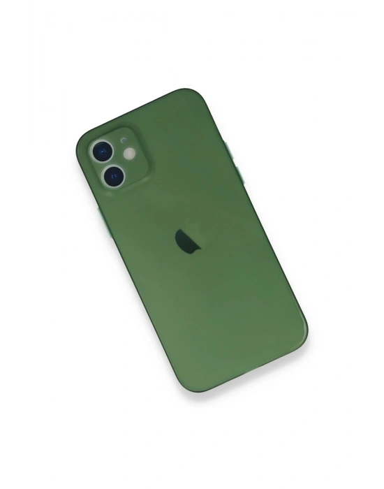 Newface iPhone 12 Mini Kılıf PP Ultra İnce Kapak - Yeşil