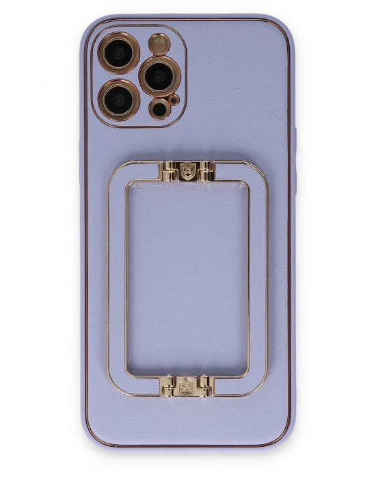 Newface iPhone 12 Pro Kılıf Coco Elit Kapak - Lila