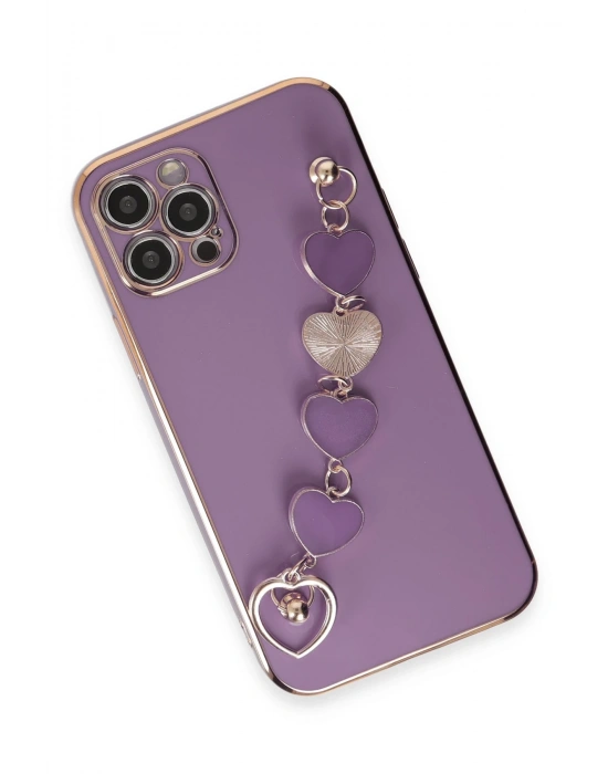 Newface iPhone 12 Pro Kılıf Esila Silikon - Mor