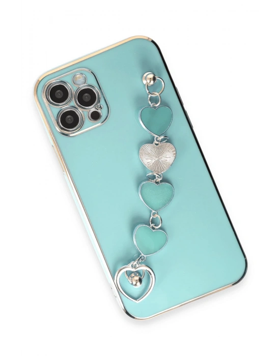 Newface iPhone 12 Pro Kılıf Esila Silikon - Su Yeşili