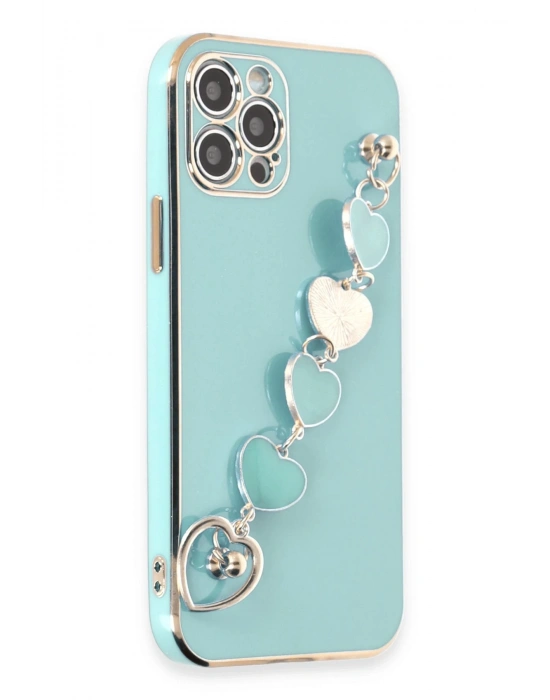 Newface iPhone 12 Pro Kılıf Esila Silikon - Su Yeşili