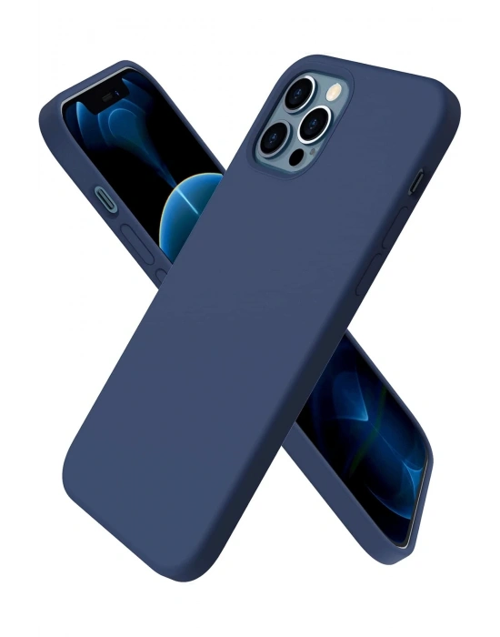 Newface iPhone 12 Pro Kılıf First Silikon - Lacivert
