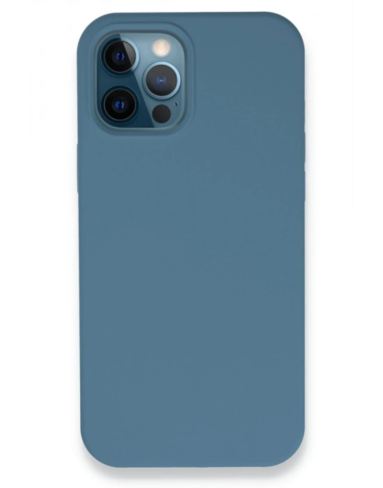 Newface iPhone 12 Pro Kılıf Lansman Legant Silikon - Açık Mavi