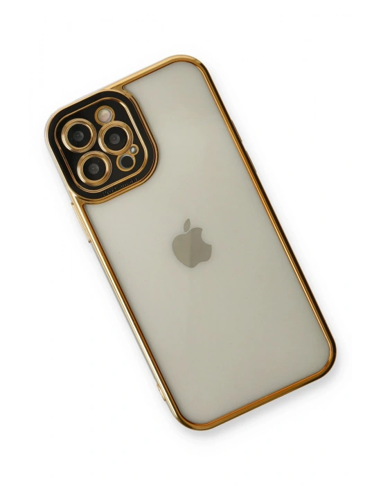 Newface iPhone 12 Pro Kılıf Liva Lens Silikon - Siyah