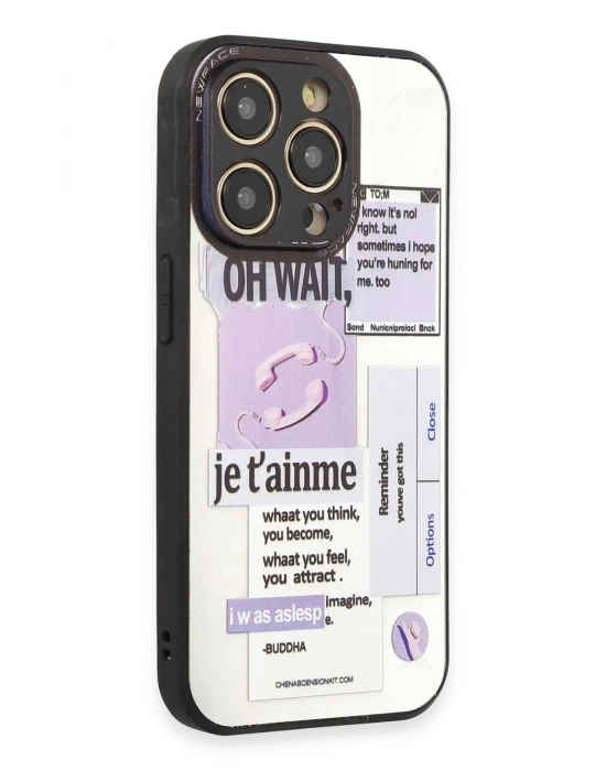 Newface iPhone 12 Pro Kılıf Mirror Desenli Kapak - Mirror - 4