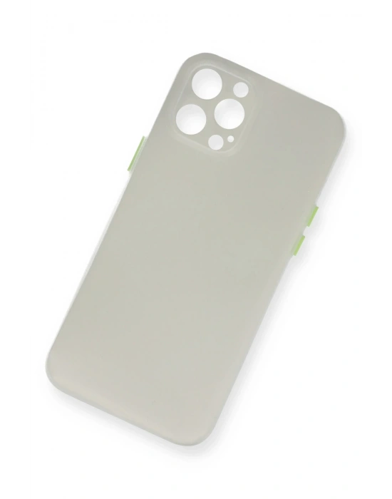 Newface iPhone 12 Pro Kılıf PP Ultra İnce Kapak - Beyaz