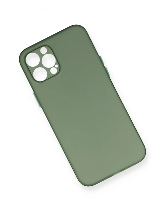 Newface iPhone 12 Pro Kılıf PP Ultra İnce Kapak - Yeşil