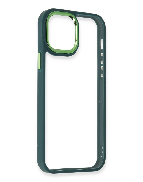 Newface iPhone 12 Pro Max Kılıf Dora Kapak - Haki Yeşil