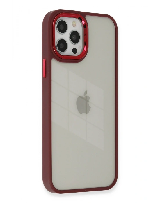 Newface iPhone 12 Pro Max Kılıf Dora Kapak - Kırmızı