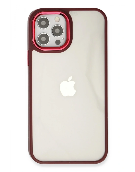 Newface iPhone 12 Pro Max Kılıf Dora Kapak - Kırmızı