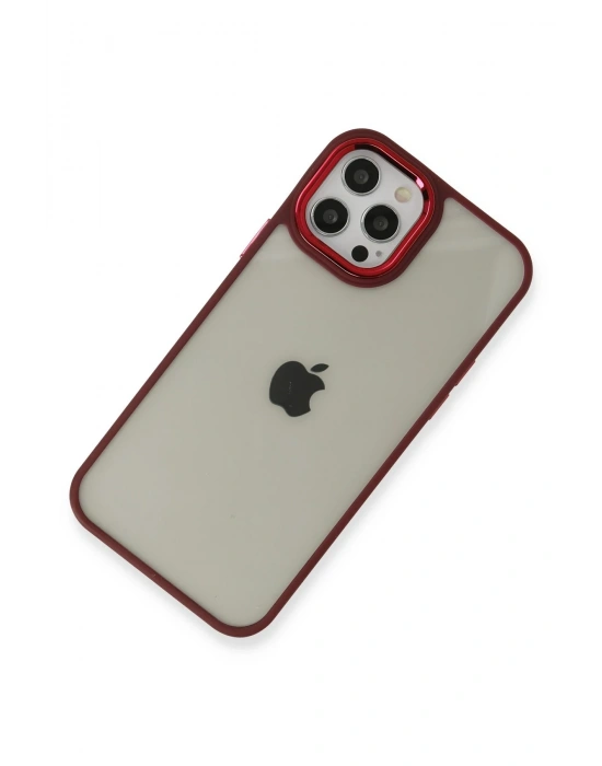 Newface iPhone 12 Pro Max Kılıf Dora Kapak - Kırmızı