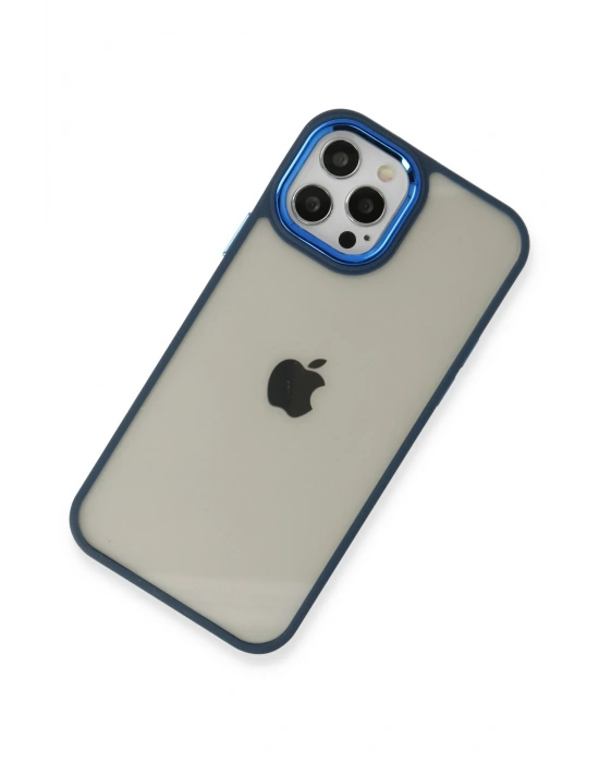 Newface iPhone 12 Pro Max Kılıf Dora Kapak - Mavi