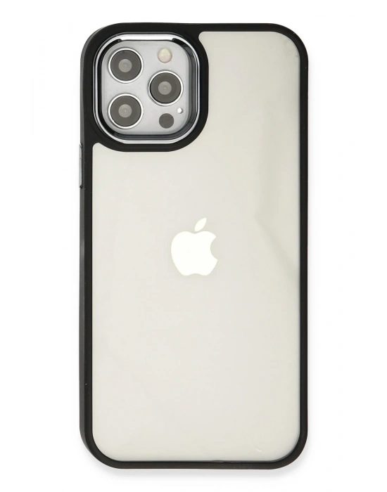 Newface iPhone 12 Pro Max Kılıf Dora Kapak - Siyah